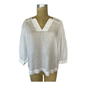 J. McLaughlin White Blouse